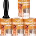 WulaWindy Lint Roller for Pet Hair, Extra Sticky Lint Rollers Pet Hair Remover for Clothes, Work Great on Pet Hair Value Pack (4 Pack)