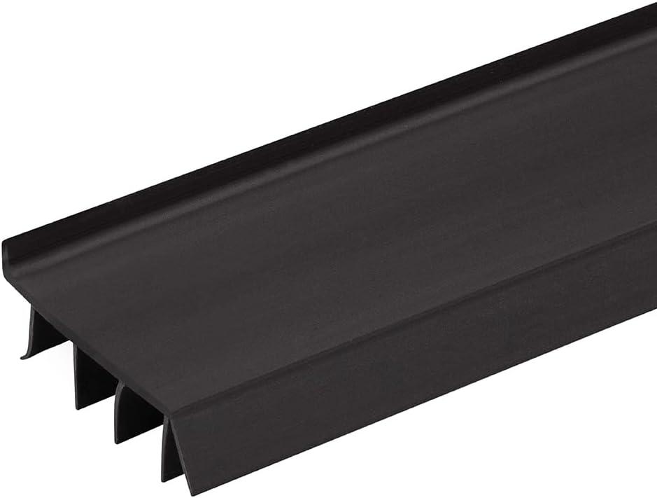 Randall Manufacturing Co., Inc | Vinyl Door Bottom | Vinyl Weatherstrip | 4 Feet Long | Brown | for 1 3/4 to 2 Thick Doors | Fits Gaps from 1/4 to 9/16 | Made in The USA