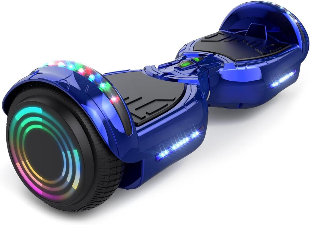 HOVER-1™ MATRIX HOVERBOARD 
Hoverstar Bluetooth Hoverboard with LED Wheels Chrome Color Self Balance Scooter for Kids, Teenager (Chrome Blue)