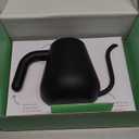 Soma Stainless Steel Gooseneck Coffee & Tea Kettle, Black, 1 Liter, Stovetop