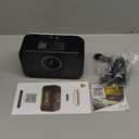 Cadmos Extra Loud Alarm Clock for Heavy Sleepers Adults,Teens,Kids,Rainbow Clock for Bedrooms,Small Bedside Digital Clock with Large Display,7 Color Night Light,12/24h(Black+Dynamic)