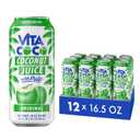 Vita Coco Coconut Juice, Original with Pulp, 16.5 Oz (Pack of 12) (EXP 02/17/27)