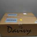 Davivy 17.9'' X 12.6'' Matte Black Oval Vessel Sink with Pop Up Drain,Bathroom Vessel Sinks,Bathroom Sinks Above Counter,Countertop Sink,Oval Bathroom Sink,Ceramic Vessel Sinks for Bathrooms