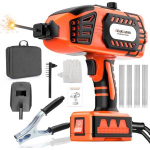 Portable Welding Machine 110V Handheld Welder with 20PCS Rods Electric ARC Welder with IGBT Inverter, 5 Adjustable Current Levels, Fits 3/321/8 Welding Rods, Ideal for DIY, Repair