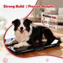Dog Scale, 220lb Max / 0.02lb Accuracy Pet Scale, 25.6" x 17.7" Wide Platform Dog Scales for Large Breed, Built-in Smart Hold & Tare Function, 3 AAA Batteries Included