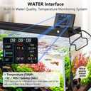 hygger 30W Smart Aquarium LED Light with Water Monitor for 24-30 Inch Tanks