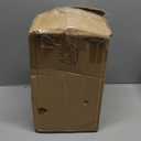 HBlife 5-7 Lbs Glass Rice Dispenser with Wooden Stand Flour and Cereal Container with Glass Measuring Cup Pantry Food Organization Storage Bin with Airtight Bamboo Lid, 3L