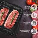 Broiler Pan for Oven 16.75"13" Non-Stick Porcelain Coated 2-Piece Set, Broiling Pan for Oven Safe Up to 500F, Drains Fat, Dishwasher Safe Broiler Pans for Steak, Bacon & Vegetable, 16.75 x 13 x 1.5 inches