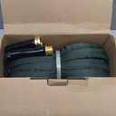 Garden Hose 100 FT, Heavy Duty Water Hose with Aluminum Fittings, Puncture Proof All-weather, Ultra-Lightweight and Flexible, Watering and Cleaning for Outdoor, Lawn