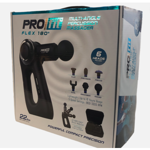 Handheld Therapeutic Percussion Massage Gun with 5 Speed Settings, 3 Arm Angles, and 4 Swappable Heads for Premium Back & Muscle Relief