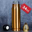 Funslive Gifts for Mens Funny - 34 oz Copper Bullet Tumblers Cup - Fishing Hunting Camping Mens Ideas - Gifts for men Who Have Everything - Mens Husband Him Stocking Stuffers 2026