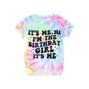 Girls Birthday Shirts I'm The Birthday Girl Tee Tops Kids Outfit Colorful, Size: 4-5T