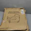 Vaunn Raised Toilet Seat and Elevated Commode Booster Seat Riser with Removable Padded Grab Bar Handles & Locking Mechanism