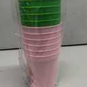 Yungyan 12 Pcs Witch Theme Party Decorations Reusable Plastic Cups 16oz Pink and Green Witch Cups for Pink and Green Birthday Party Baby Shower Wedding Summer Tropical Supplies Movie Fan Favors