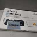 VEELOIM Stone Bath Mat, Diatomaceous Earth Bath Mat, Shower Mat Grey, 24" x 16"