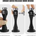 2 x Binocular Tripod Adapter Quick Release with 1/4-20 Inch Threading,T6061 Aluminum Alloy Body,Compatible with Arca Ball Head and 1/4 Thread Head