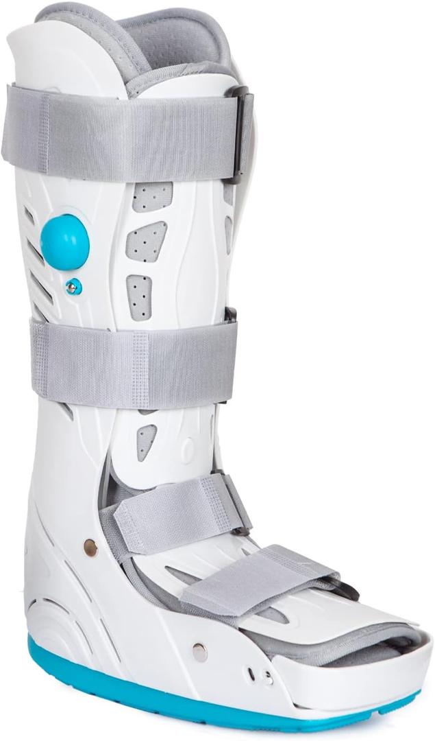 Medical Inflatable Tall Walking Boot Long Orthopaedic Boot Fracture Boot Ultralight Walking Boot for Sprained Ankle Stress Fracture Broken Foot or Achilles Tendonitis (L)
