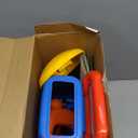 ToyVelt Toddler Golf Set - Kids Golf Clubs with 6 Balls, 4 Golf Sticks, 2 Practice Holes and a Putting Mat - Promotes Physical & Mental Development (Blue)