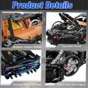 Sports Car Building Blocks Set for Adults, La Voiture Noire 1:10 Scale Race Car Model Building Toy Set Super Cars Display Model Collectible Set Gifts for Boys Teens Age 8+ (1949PCS)