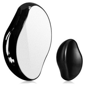 Crystal Hair Eraser for Women and Men, Reusable Crystal Hair Remover Magic Painless Exfoliation Hair Removal Tool, Magic Hair Eraser for Back Arms Legs (Black)