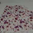 Baby Swaddle Blanket Newborn Girl Swaddle and Headband Set Purple Flowers Floral Print Wrap Shower Gift