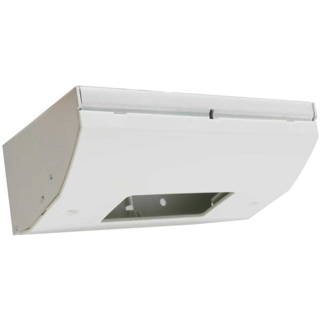 Upgraded GFCI Power Distribution Box Under Cabinet Electrical Box, Replaces Bryant RU270W, tradeSELECT Corner Mount, White Nylon, Pre-Drilled Holes, Compact Wall Mount for Home/Commercial