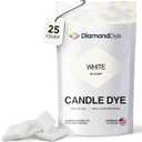 White Candle Dye - Made in The USA - Premium Colorants - Highly Concentrated - Popular Colors for Paraffin or Soy Wax - Great for Professionals or Hobbyist - 25 Dye Chips
