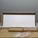 BAYKA Floating Shelves, 48 inches Long Heavy Duty Wall Mounted Rustic Wood Shelves for Bathroom, Bedroom, Living Room, Kitchen, Office, Hanging Shelf for Books/Storage/Decor(White,Set of 2) (C. White - Modern Minimalist Style)