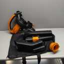 WORX 12 Amp Trivac 3-in-1 Electric Leaf Blower/Mulcher/Vacuum WG509 Metal Impeller for Fine Mulching