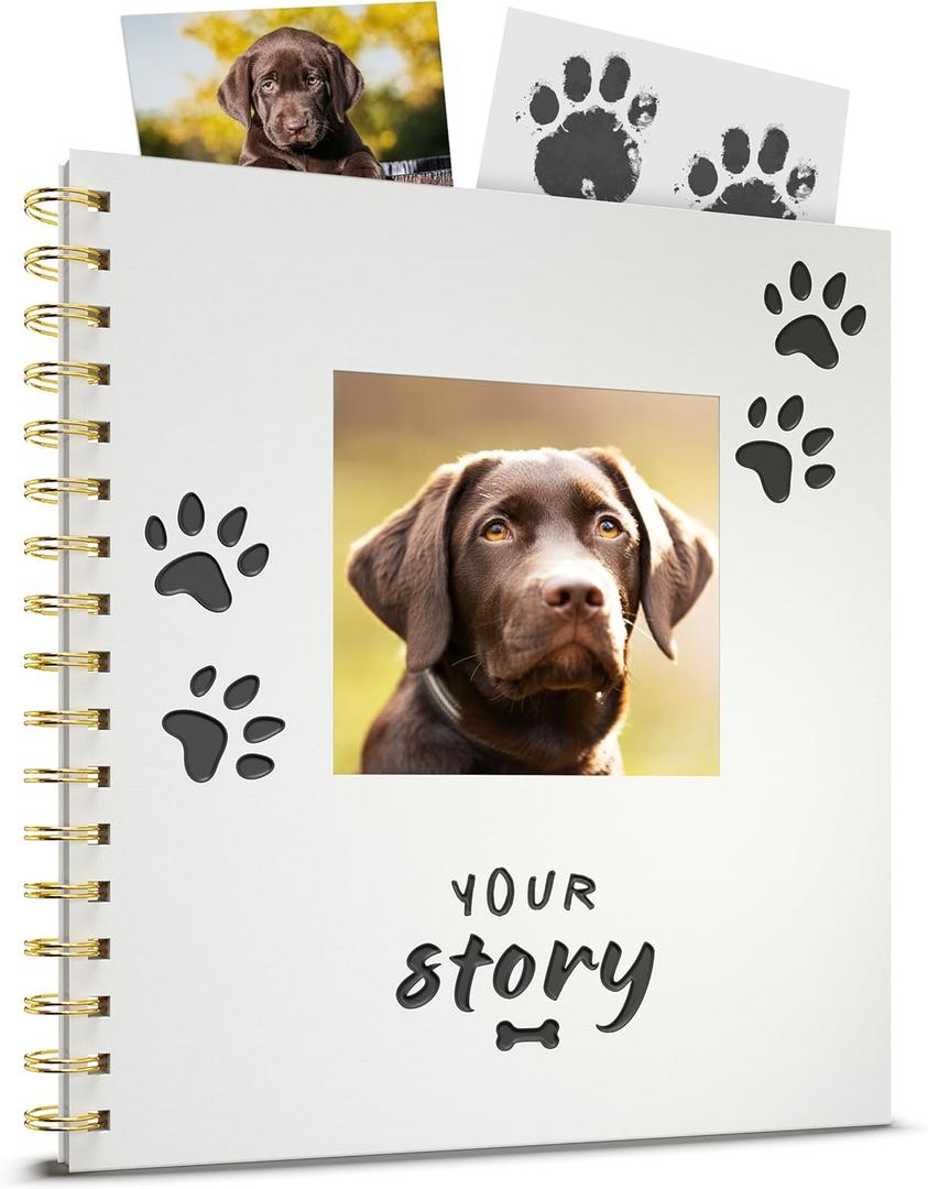 New Puppy Gift  Keepsake Dog Memory Book & Photo Album | Gift for New Puppy Owners, Dog Moms & Dads | Puppy Journal, Planner & Scrapbook