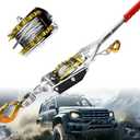 Come Along Winch Heavy Duty, 1T Come Along Pulling Tool 2 Gears 2 Hooks, Cable Winch Puller, Come Along Power Puller Ratchet Tool for Construction, Automotive, Farm, Fences