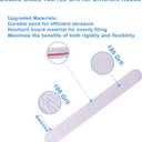 50 Pcs Nail File, Emery Board Nail Files for Acrylic Nails and Natural Nails, 100/180 Grit Double Sided Fingernail File Gel Nail Professional Reusable Washable Manicure Pedicure Kit Set Gray