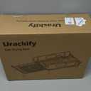 Large Extendable Dish Drying Rack, 16.93" to 26.57" Expandable Dish Rack for Kithen Counter, with Multifunctional Drainboard, Fits Any Sink, Heavy-Duty Steel Plate Drainer for Countertop Organization