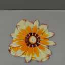 YEAHOME Metal Flower Wall Decor, 16" Wall Art Hanging Decorations for Home Bathroom, Bedroom, Living Room, Office, Boho Art, Indoor Outdoor Decorations Patio Garden Decor