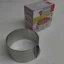 Round Cake Ring Mold,Adjustable 6"-12" Round Stainless Steel Cake Mousse Mold Ring Pastry Baking Tool,Stainless Steel Baking Rings Round Cake Molds for Cake Dessert Mousse Baking Pastry, Cake Decor