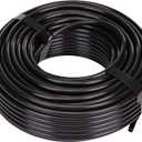 Raindrip 016010T 1/4 in. Drip Irrigation Supply Tubing, 100 ft., 1/4 in x 100 ft, for Drip Irrigation Parts, and Drip Systems, Black Polyethylene