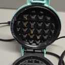 CROWNFUL Mini Waffle Maker, 4" Chaffle Maker with Compact Design, Easy to Clean, Non-Stick Surface, Recipe Guide Included, Perfect for Breakfast, Dessert, Sandwich, or Other Snacks (Mint Green)