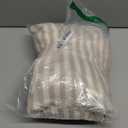 UNCLECAT Women's Striped Checkered Sweater 2025 V Neck Fall Sweaters Casual Knit Trendy Pullover Tops Size M Khaki