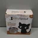 KittySpout Stainless Steel Cat Water Fountain Automatic Drinking Fountain, Quiet Circulating Water Bowl, Dishwasher Safe, Indoor Pet Fountain for Hydrated Healthy Cats (Stainless Steel, 4L Corded)