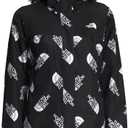 THE NORTH FACE Printed Antora Womens Rain Jacket TNF Black/TNF Black Tossed Logo Print, Medium