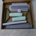 Multifunctional Pet Hair Remover,2 Pcs Carpet Scraper,4 in 1 Dog Hair Remover, Reusable Cat Hair Remover for Dog and Cat,Adjustable Lint Brush for Carpet,Sofa,Bedding,Clothes and Furniture,Blue