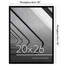 Americanflat 20x26 Picture Frame with Polished Plexiglass - Streamline Collection - Thin Border Picture Frame for Wall Display - Hanging Hardware Included - Black