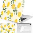 Seorsok Compatible with MacBook Air 13 Inch Case2022 2021 2020 2019 2018 Release A1932 A2179 M1 A2337 Touch ID,Cute Plastic Hard Shell Case with Keyboard Cover,Lemon