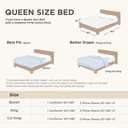 Bedsure Queen Comforter Set - Ivory Comforter, Boho Tufted Shabby Chic Bedding, 3 Pieces Vintage Farmhouse Bed Set for All Seasons, Fluffy Soft Bedding with 2 Pillow Shams