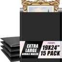 Fuxury Bubble Mailers 19x24" 15 Pack Black Large Padded Envelopes, 19x24" 15PC