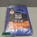 Better Blue Poly Tarp 12' x 16' - Multipurpose Protective Cover - Lightweight, Durable, Waterproof, Weather Proof - 5 Mil Thick Polyethylene - by Xpose Safety