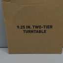 LAMU 2 Tier Lazy Susan Turntable Organizer 9.25'' Rotating Spice Rack Organization for Cabinet, Kitchen, Pantry, Countertop, Bathroom, Vanity, Medicine Cabinet Organizer, Clear