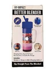 Hy-Impact Better Blender - Personal with handle and straw - 16oz. USB