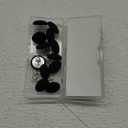 Flax Button Twist Pins  Secure Bed Skirts, Sofa Covers, Upholstery, Armchair Caddies & Slipcovers,Black 12 Pack