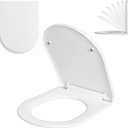 MinSha Toilet Seat, Adjustable D/U Shape, Soft Close, Quick Release PP